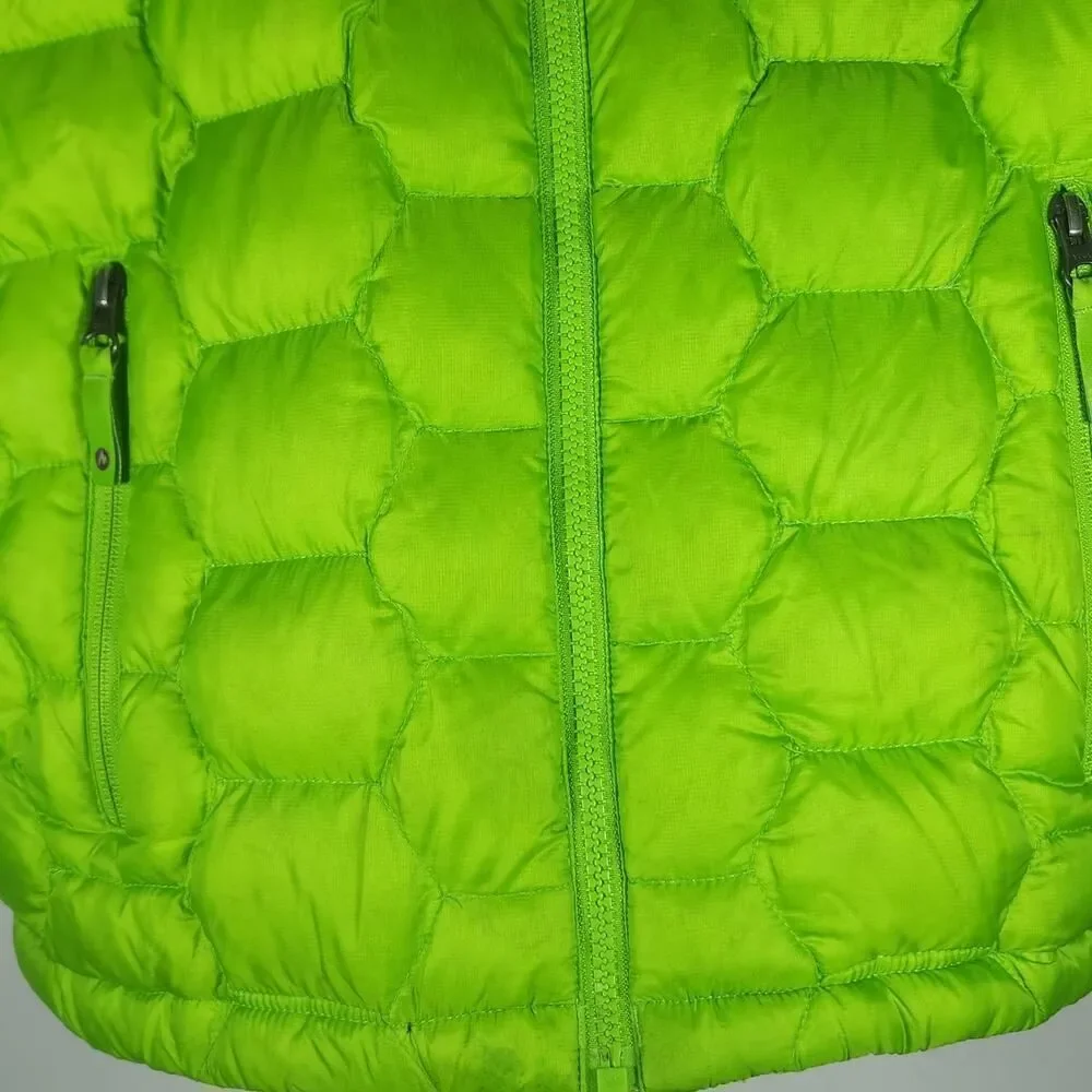 MARMOT Girls Ama Dablam XL Green 700 fill Down FullZip Hooded Puffer Jacket
